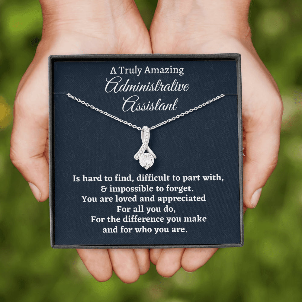 Administrative Assistant Gift, Appreciation Gift For An Administrative Assistant, Beautiful Necklace Personalized Gift, Jewelry Gift For Women