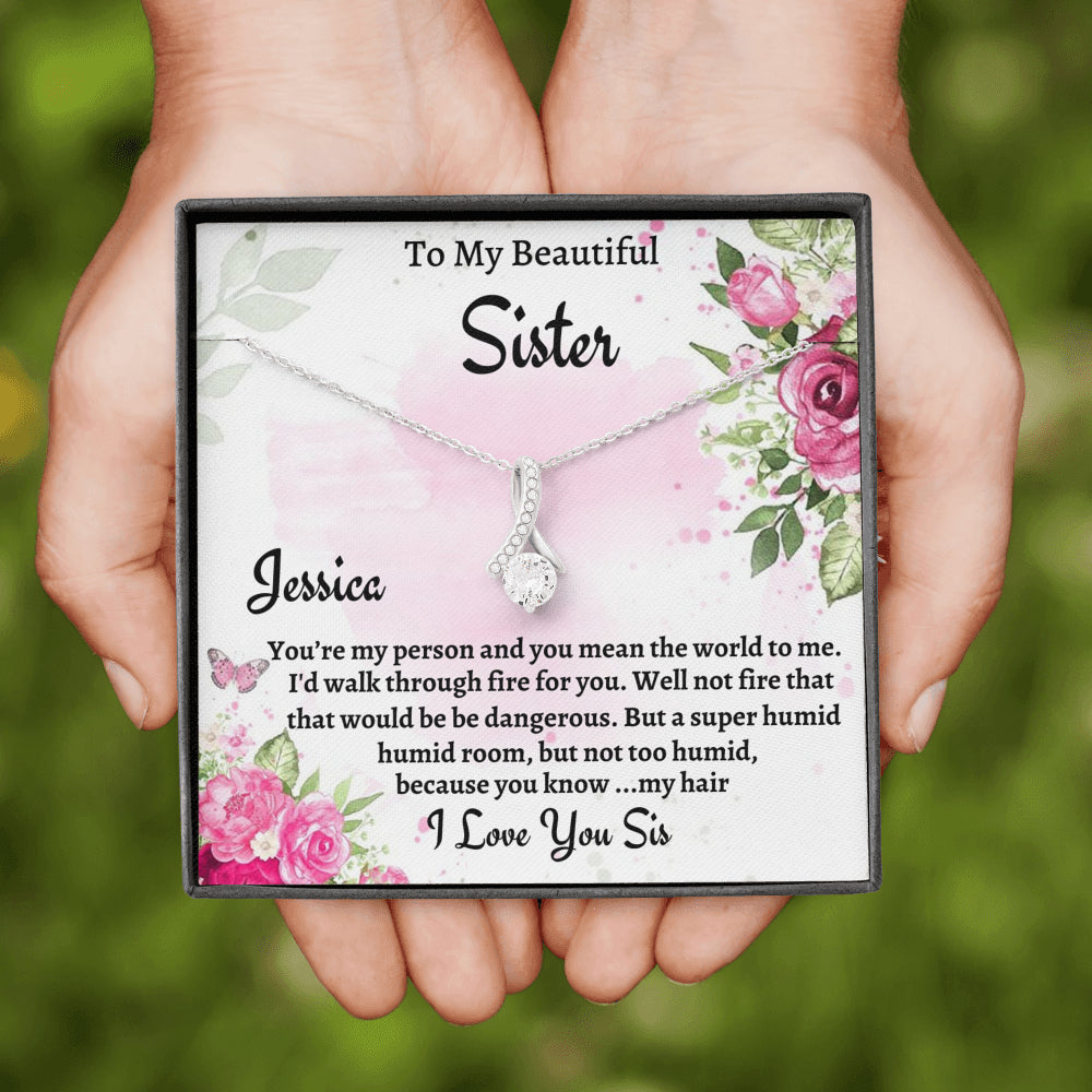 To My Sister Gift, Personalized Beautiful Necklace, Gift For Soul Sister, Birthday Gift For A Sister, Best Friend Christmas Gift