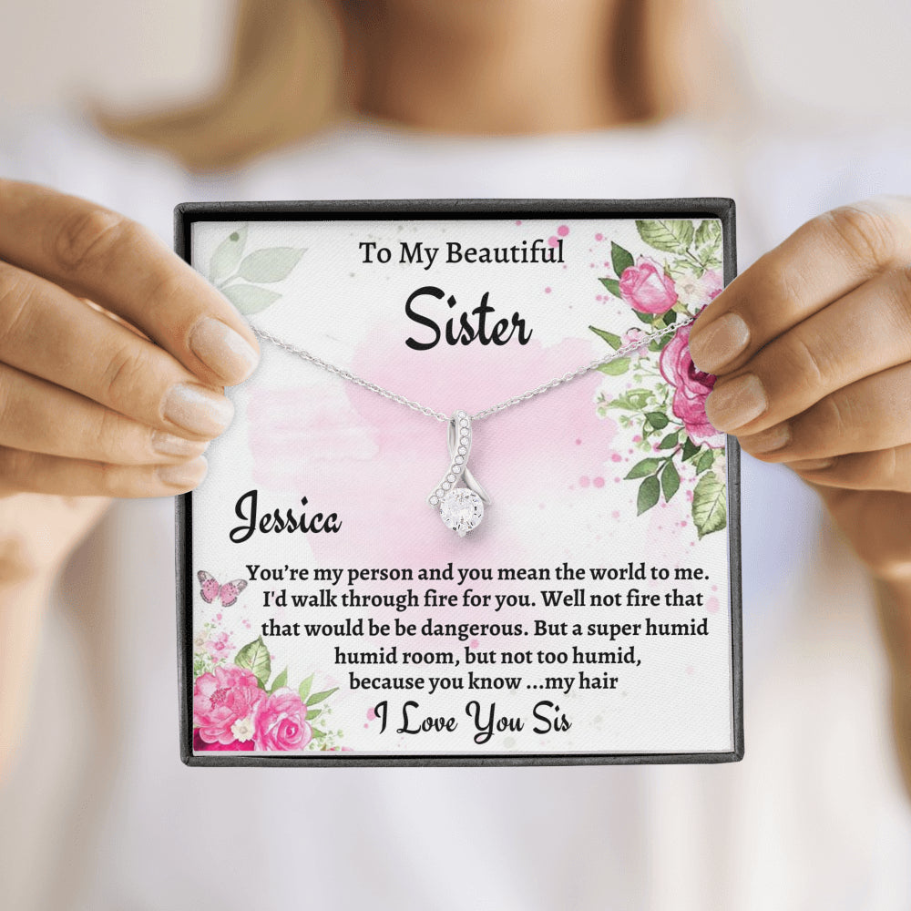 To My Sister Gift, Personalized Beautiful Necklace, Gift For Soul Sister, Birthday Gift For A Sister, Best Friend Christmas Gift