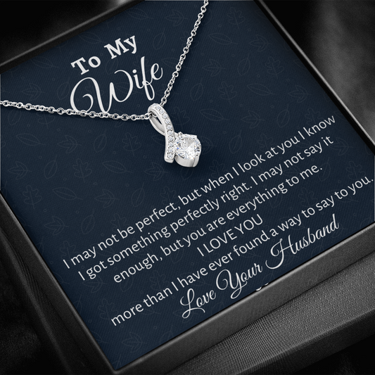 To My Wife Gift, Beautful Necklace, Valentine’s Gift For Wife or Soulmate, Birthday Gift From Husband, Gift For Her