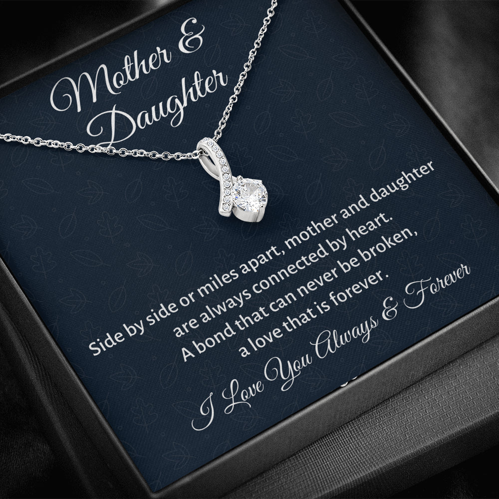 Mother & Daughter Beautiful Necklace Gift, Mom Birthday or Christmas Present from Daughter, Parent Appreciation Gift
