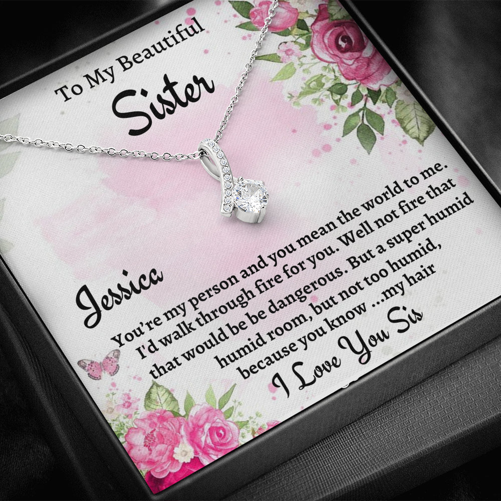 To My Sister Gift, Personalized Beautiful Necklace, Gift For Soul Sister, Birthday Gift For A Sister, Best Friend Christmas Gift