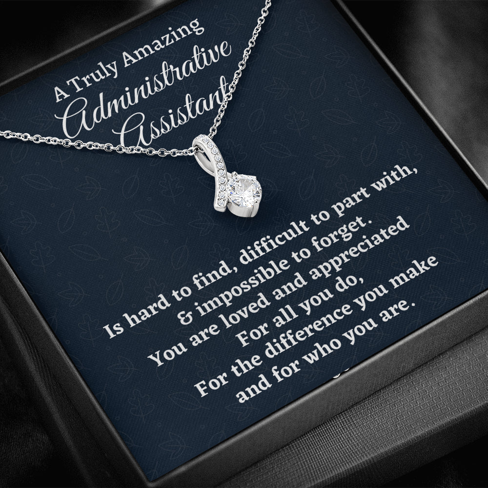 Administrative Assistant Gift, Appreciation Gift For An Administrative Assistant, Beautiful Necklace Personalized Gift, Jewelry Gift For Women