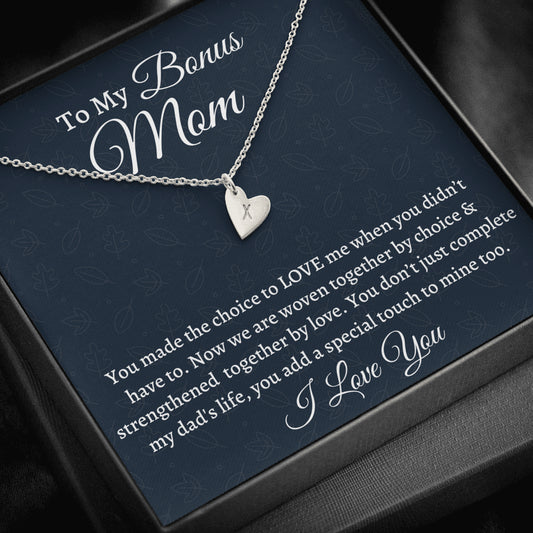 Stepmom  Necklace Gift, Gift For Bonus Mom, Sweetest Hearts Necklace, Birthday Gift For Stepmom From Stepdaughter Gift From Stepson