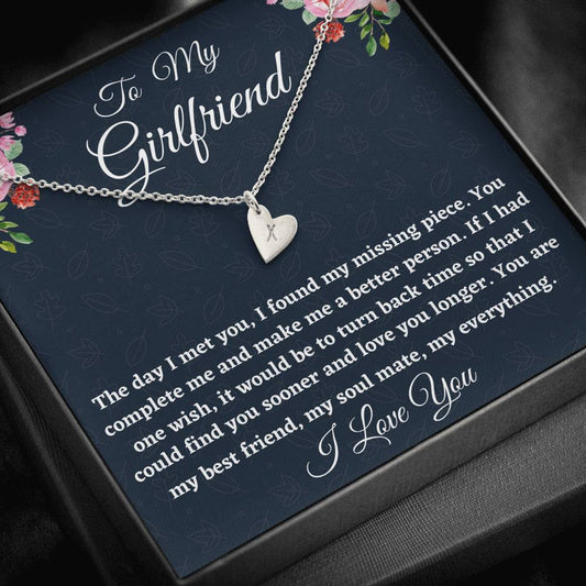 To My Girlfriend Necklace Gift, Sweetest Hearts Necklace For Her Birthday, Anniversary Gift, Gift For Her, Gift For Girlfriend