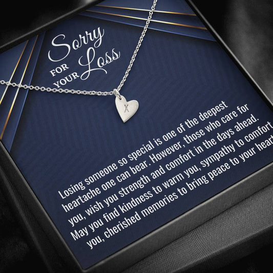Sorry for Your Loss Gift, Loss of a Loved One, Grief, Bereavement Gift, Sympathy Sweetest Hearts Necklace, Loss of Husband, Loss of Father