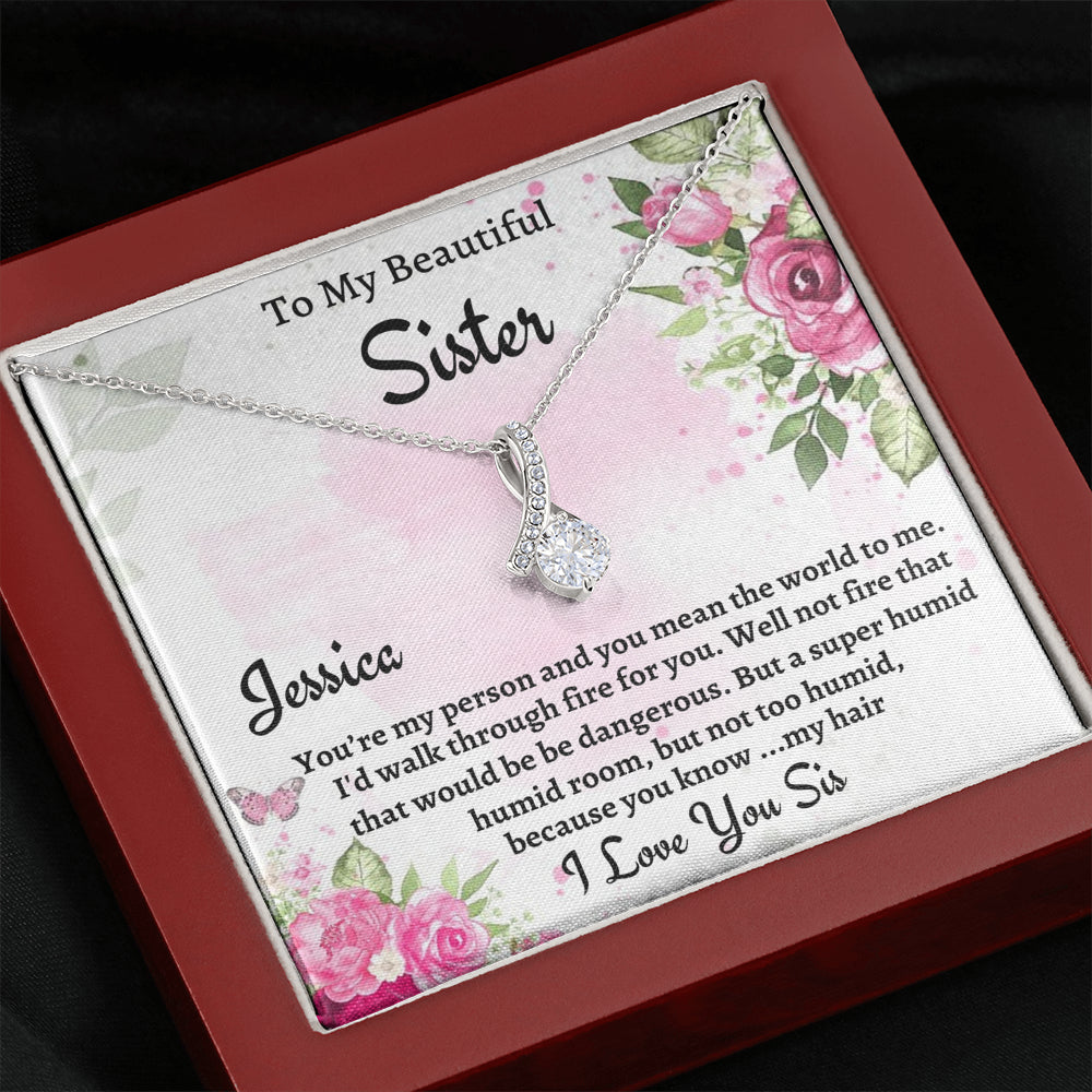 To My Sister Gift, Personalized Beautiful Necklace, Gift For Soul Sister, Birthday Gift For A Sister, Best Friend Christmas Gift