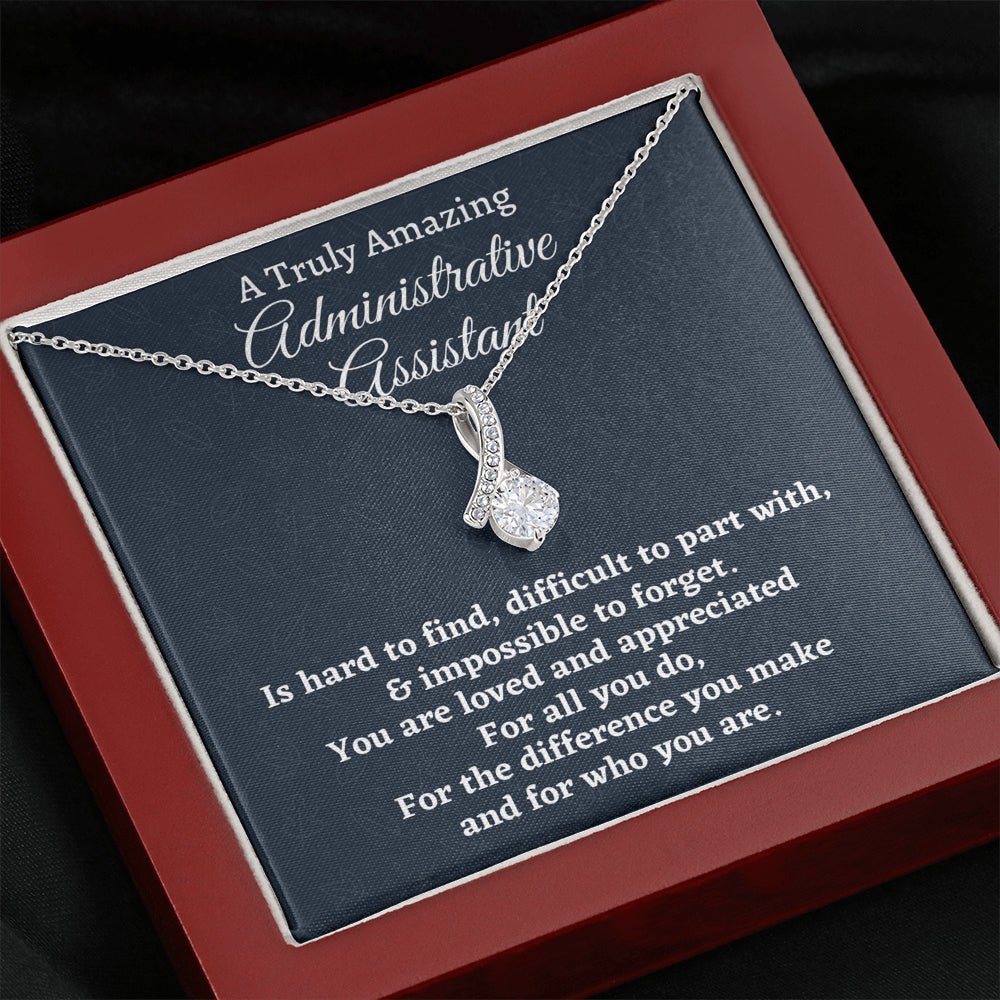 Administrative Assistant Gift, Appreciation Gift For An Administrative Assistant, Beautiful Necklace Personalized Gift, Jewelry Gift For Women