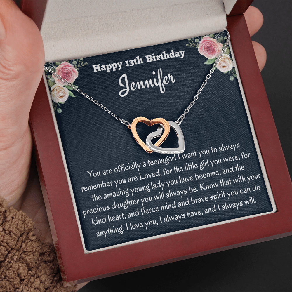 13th Birthday Gift Necklace,13th Birthday Girl, Gift for 13 Year
